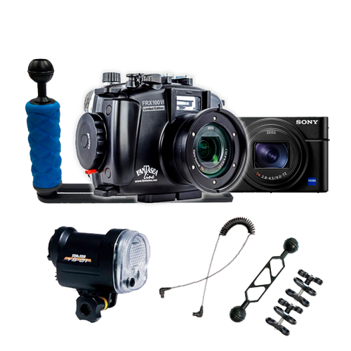 Fantasea RX100 VII Camera, Housing and YS-01 Strobe Package